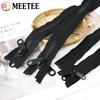 Fermeture éclair en résine Meetee 5# 8# 10# 60-200cm Tentes d'extérieur Tirette double face Fermetures éclair en plastique Grande fermeture éclair de réparation Accessoires de couture DIY