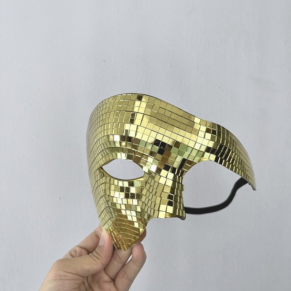 Steampunk Style Masquerade Mask Glitter Material Costume Mask Mardi Gras Carnival