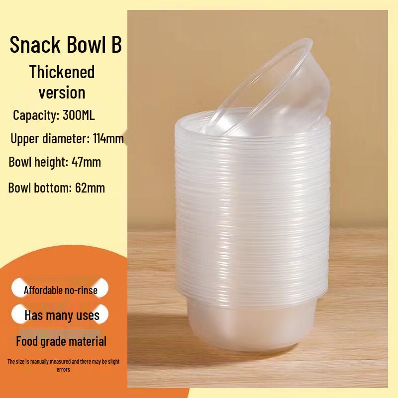 OIMG Disposable Thickened Plastic Bowls