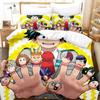 Nové povlečení My Hero Academia do ložnice Měkké moderní přehozy Pohodlný dětský povlak na peřinu Povlak na přikrývku a povlak na polštář