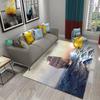 Oil Painting Sailboat Carpet Bathroom Mat Sea Scenery Waves Non-Slip Rug Kitchen Doorway Carpet Living Room Bedroom Decor Rugs
