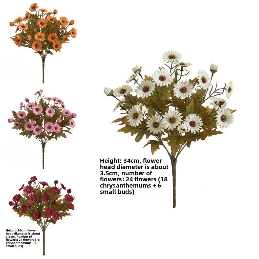 Faux Dendranthema Morifolium For Rustic Home Decor And Photography Styling