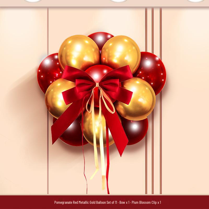 Romantic Wedding Balloon & Wall Sticker Set for Bridal Chamber and Engagement Décor