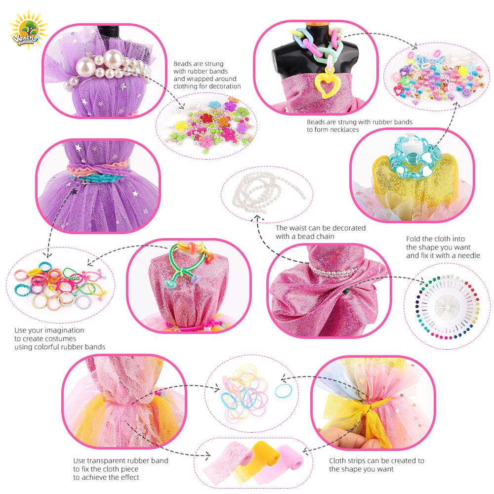 DIY Sewing Set for Creative Girls Ages 6-12: Design and Make Children's Clothing