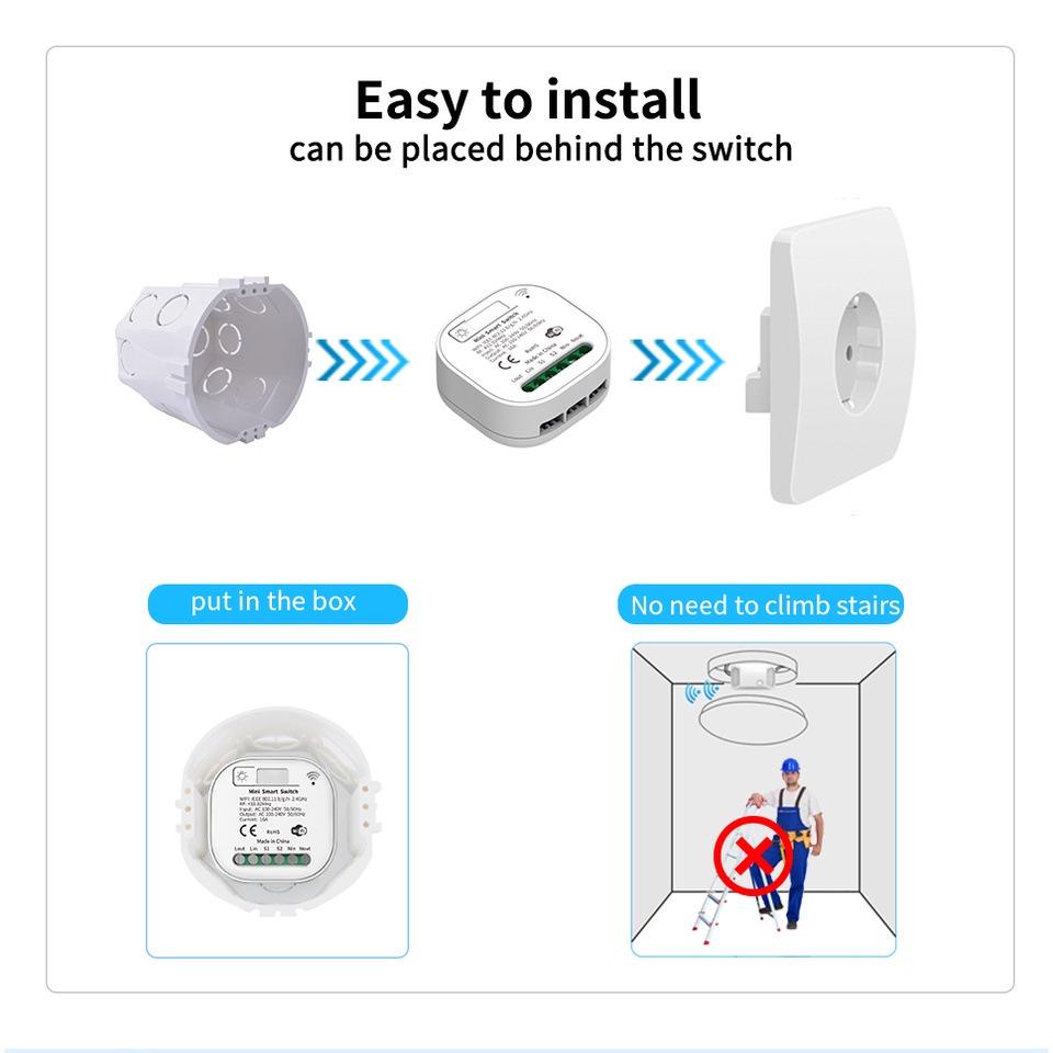 Graffiti Wireless Smart Switch with Xiao Ai and Alexa Voice Control