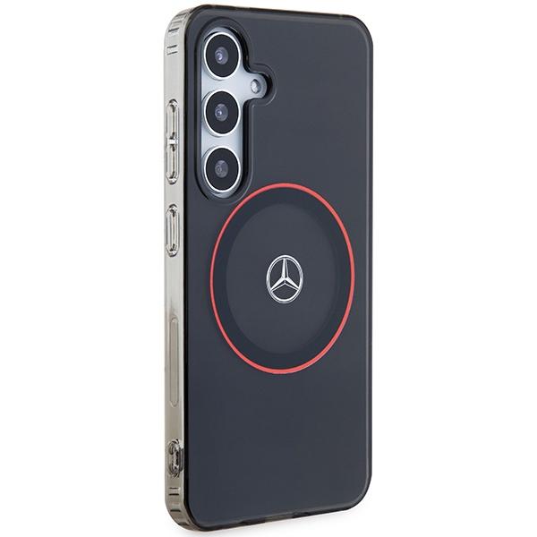 Mercedes Mehms24S23Huork S24 S921 Black Hardcase Double Layer W/ Red Magsafe