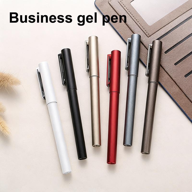 New New Metal Rollerball Pen Black Refill 0.5mm Nib Ballpoint Pens High Quality Business Office Student Signature Pen Gift