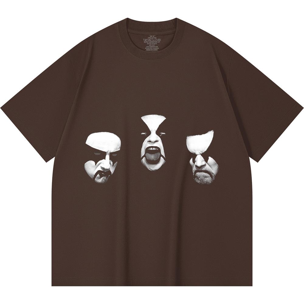 230 Gsm 100% Cotton Heavy Metal T-Shirt  Rock Band Popular Music Print Unisex Heavy Cotton T Shirt
