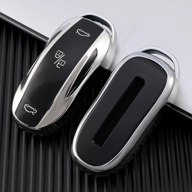 Tesla Model X Transparente Weiche Gummi Schlüsselhülle