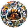 50/100pcs Forest Camping Hiking Outdoor Stickers Travel Scenery Decals Suitcase Luggage Bike Car Waterproof Graffiti Sticker