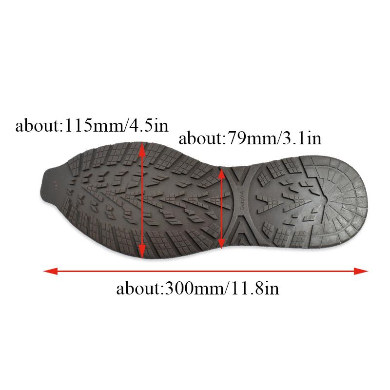 Suole in gomma per uomo Donna Scarpe Suola di ricambio Solette Foglio di riparazione Sneakers Protezione suola Toppa antiscivolo antiusura