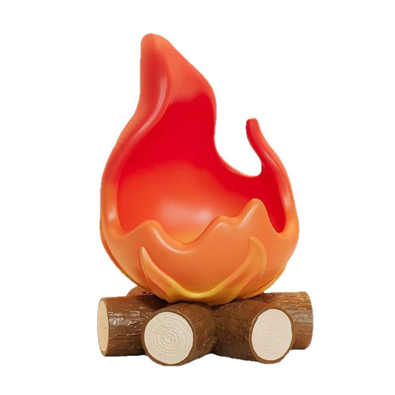 Firewood Ornaments for Moving Into A New Home Flame Shaped Celebration Entrance Hall Storage Key Storage Tray