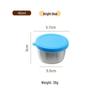 Reusable Sauce Cup with Macaron Lid - 304 Stainless Steel, 40/50/70ML, Portable Dipping or Seasoning Dish.