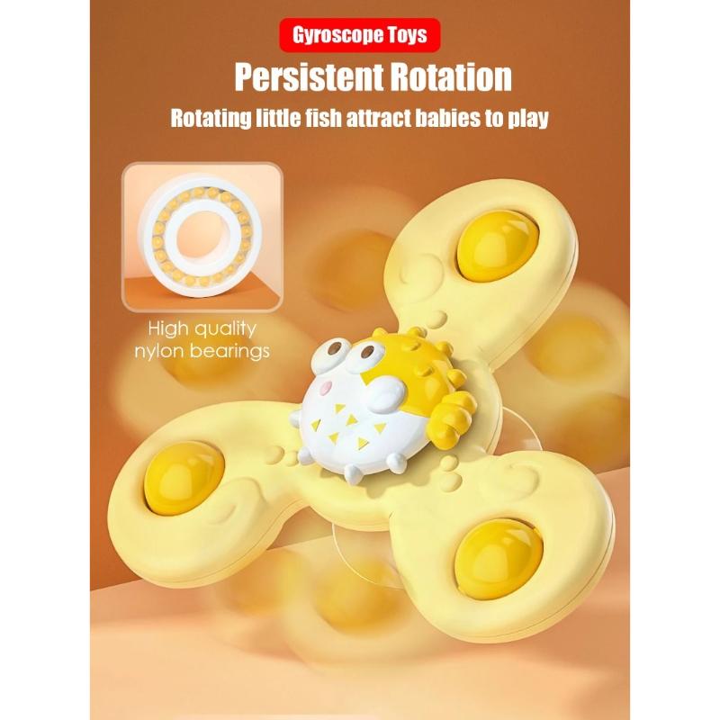 Baby Bathing Toys Children S Suction Cups Turn and The Rotating Insects Marine Animals Gyros Fun Bathing and Rotating