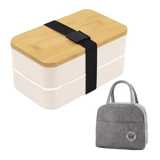 

Японский ланч-бокс Bento для взрослых, герметичный контейнер для ланча с бамбуковой крышкой, 4 столовых прибора, коробка Bento для приготовления пищи с контролем порций B белый