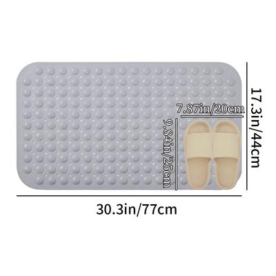 1PC, PVC Bubble Leak with Suction Cup Shower Non-slip Mat, Bath Non-slip Bath Mat Bath Mat Floor Mat