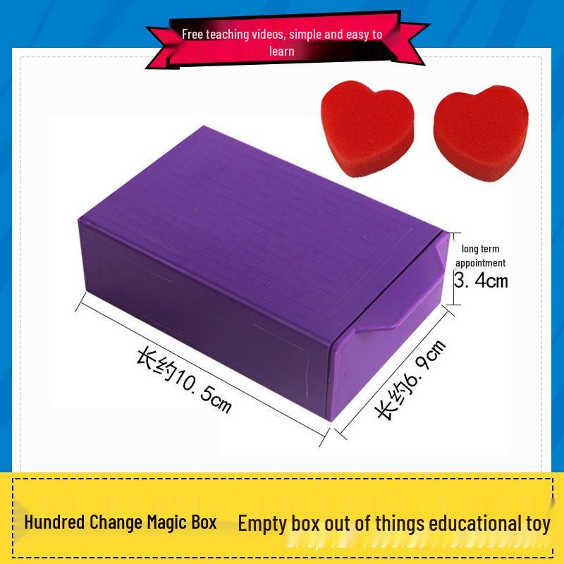 Advanced Magic Props Set: Vibration Trick, Object Restoration, Transform Empty Box, Red-to-Blue Ball.