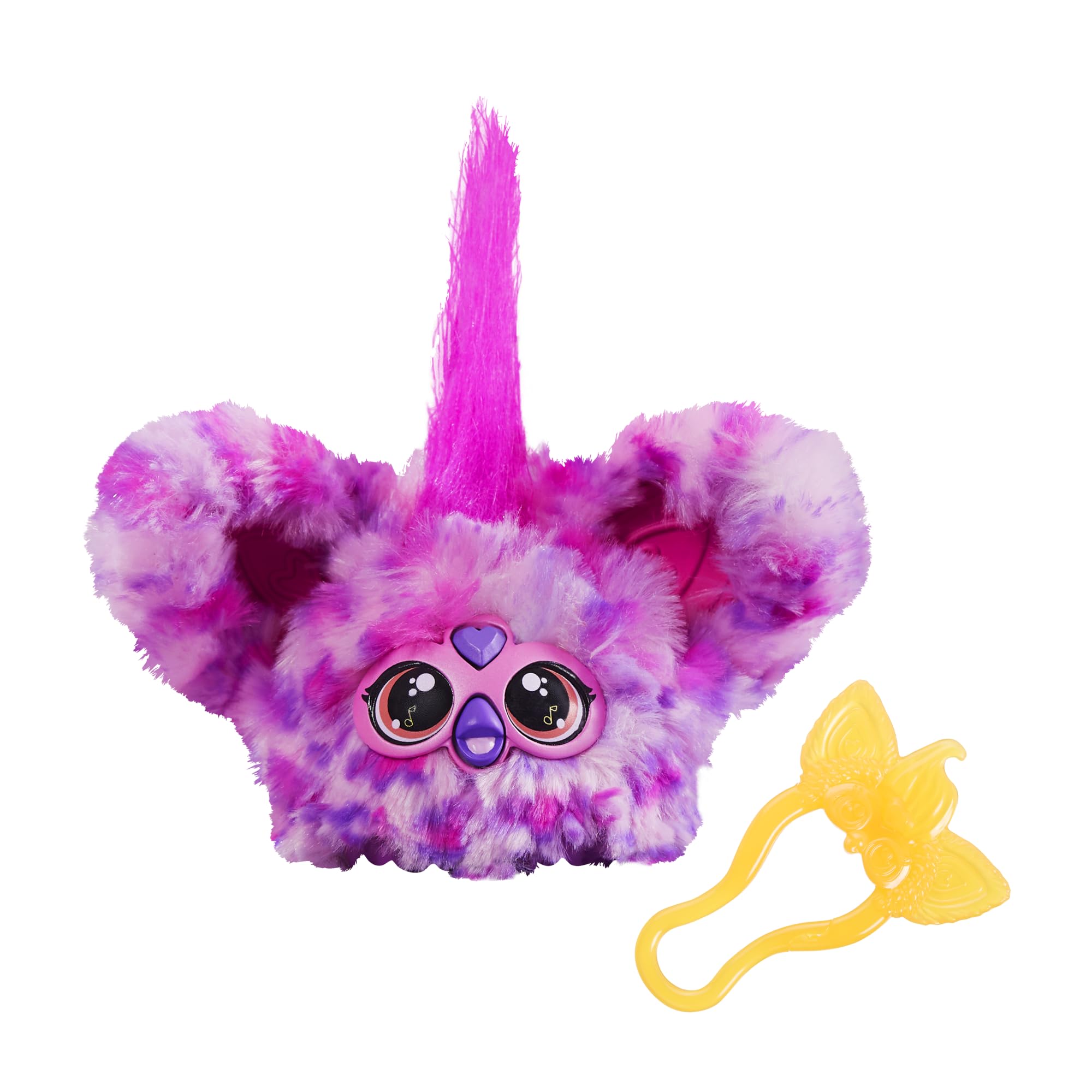 

HASBRO Furby Furblets Hip Bop Mini Furby Electric Plush Toy для мальчиков и возрастов Pink и New Model Friends, 45+ Звуков, Язык, Девочки, 6+, Фиолетовый,