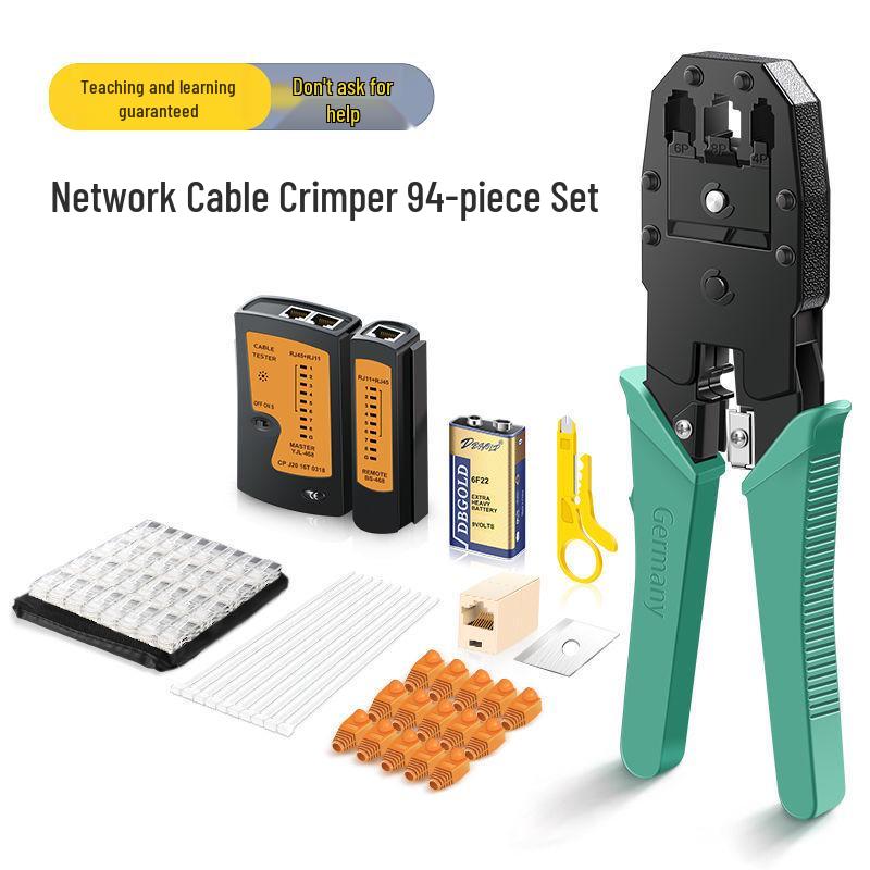 Home Network Cable Crimper Set: Cat5 Pliers & Multifunctional Wire Stripper