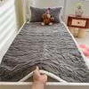 Thick Fleece Mattress Pad Warm Coral Fleece Bed Blanket Pads For Solid Color Bedsheet Protector Cover Available In Various Sizes