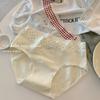 Female Spring and Autumn Sweet Pure Cotton 10A Antibacterial Extension Crotch No Trace Comfortable Breathable Briefs