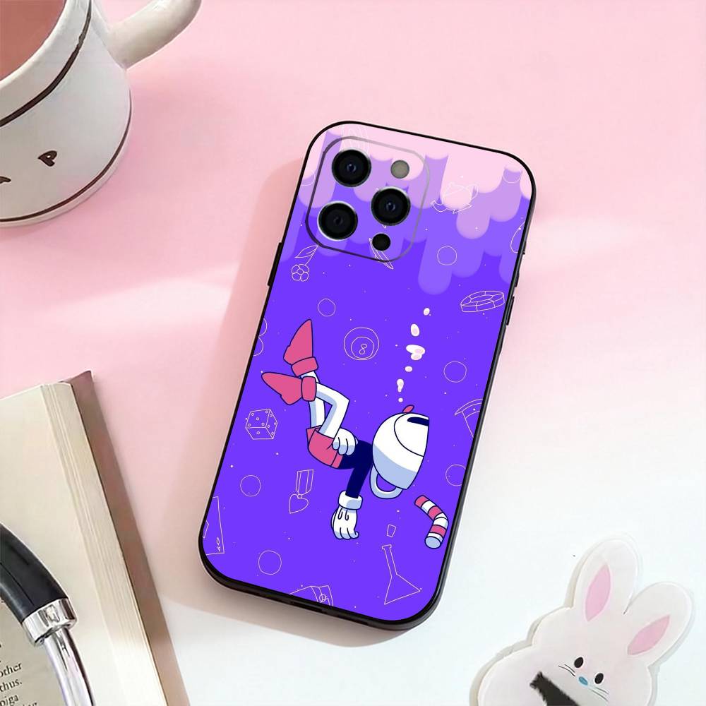 Cute CupHead And MugMan Phone Case For iPhone 17,16,15,14,13,12,11 Plus,Pro,Max,XS Silicone Soft Cover