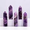 Natural Amethyst Crystal Wand - Healing Pointed Tower for Energy Meditation Chakra Balancing 2.5-3 inch