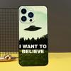 I want to believe Funda For iPhone 12 13 Mini 11 14 15 Pro Max XS X XR SE 2020 7 8 14 15 Plus Phone Case