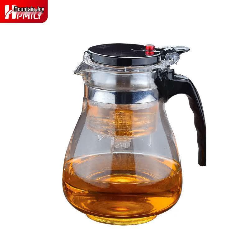 HPMILY 1800ML High-Temperature Glass Teapot with 304 Stainless Steel Filter