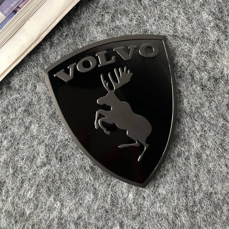 3D kovový štít s losem Kreativní emblém na auto Dekorační nálepky na karoserii Pro Volvo XC60 XC90 S60 S90 V60 XC40 V50 S80 Autopříslušenství