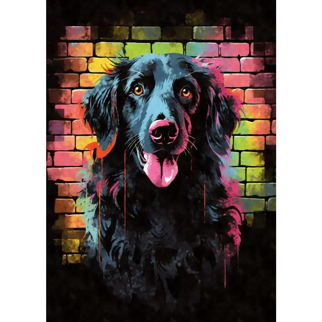 Cute Pet Dogs Graffiti Poster Prints Aesthetic Pug Dachshund Maltese Dog Wall Art Canvas Painting Home Kids Room Decor Picture