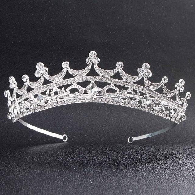 Miallo European Classic Princess Tiaras And Crowns Austrian Crystal Headpieces Wedding Hair Jewelry For Bride Hairstyle