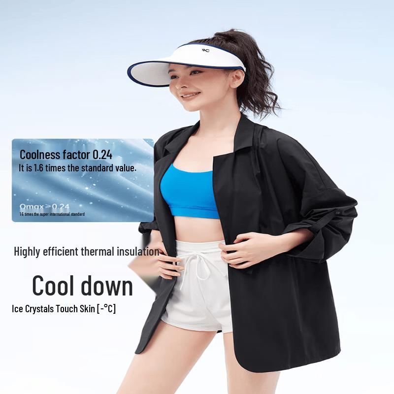 VVC Women s UV Protection Lightweight Hooded Sun Jacket L
