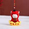 Cute Stuffed Animal Keyring Creative Plush Horse Doll Pendant Zodiac Pony Figurine  Car Decoration