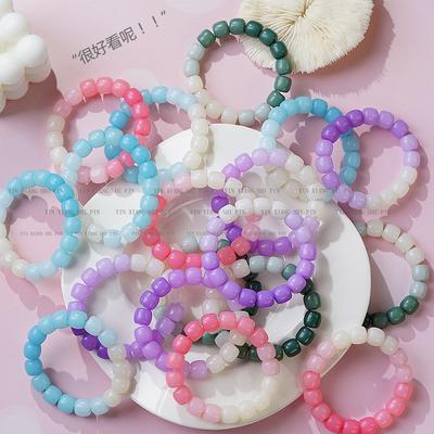 Sweet and Gradual Change Cat Paw Cat Jewelry Imitation Bodhi Bracelet Female Wenwan Handheld Bracelet Jewelry Wholesale Crystal Handmade