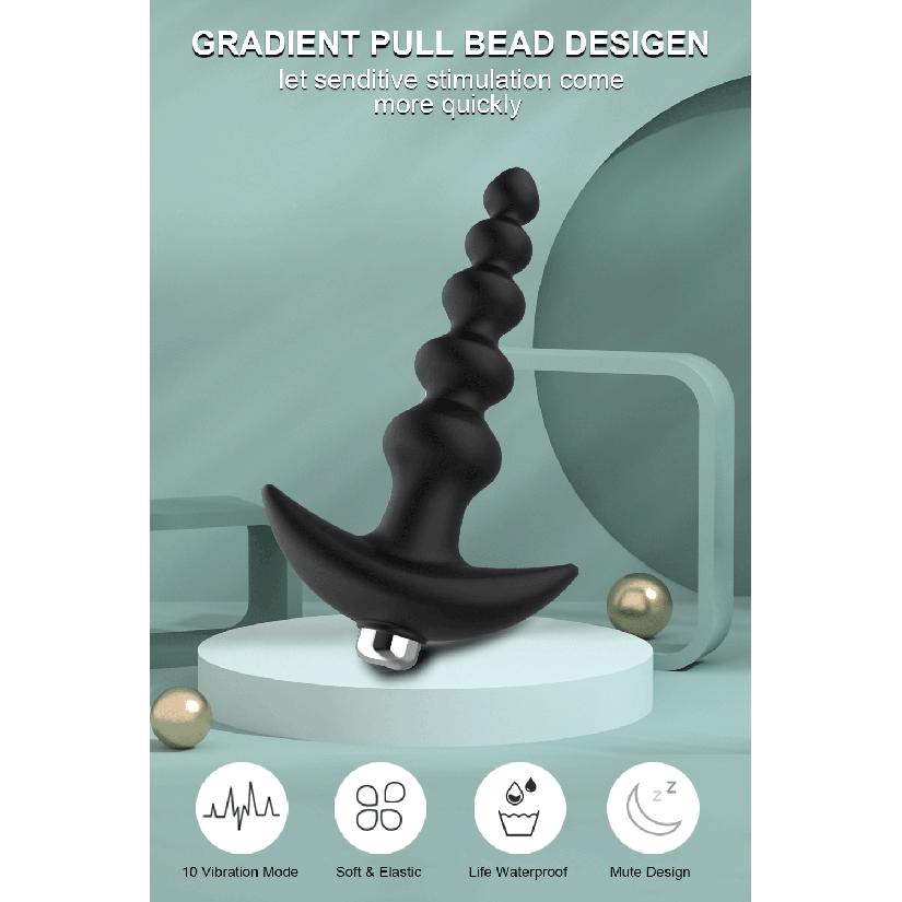 Anal Plug Beads Male Prostate Massager Gay Butt Plug Anal Sex Toy for Women Silicone Vibrator Adult Supplies Sex