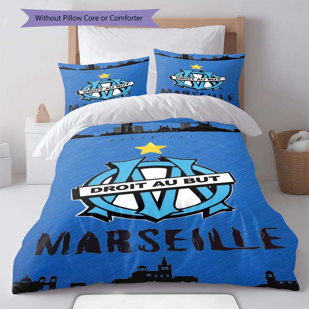 

l OM logo Bedding Quilt Set Quilt Cover Pillowcase Home Decoration Birthday Gift (1 * duvet cover + 2 * pillowcase, without core) 135x200cm