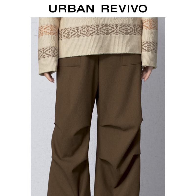 UR Women's Pleated Drawstring High-Waist Wide-Leg Pants