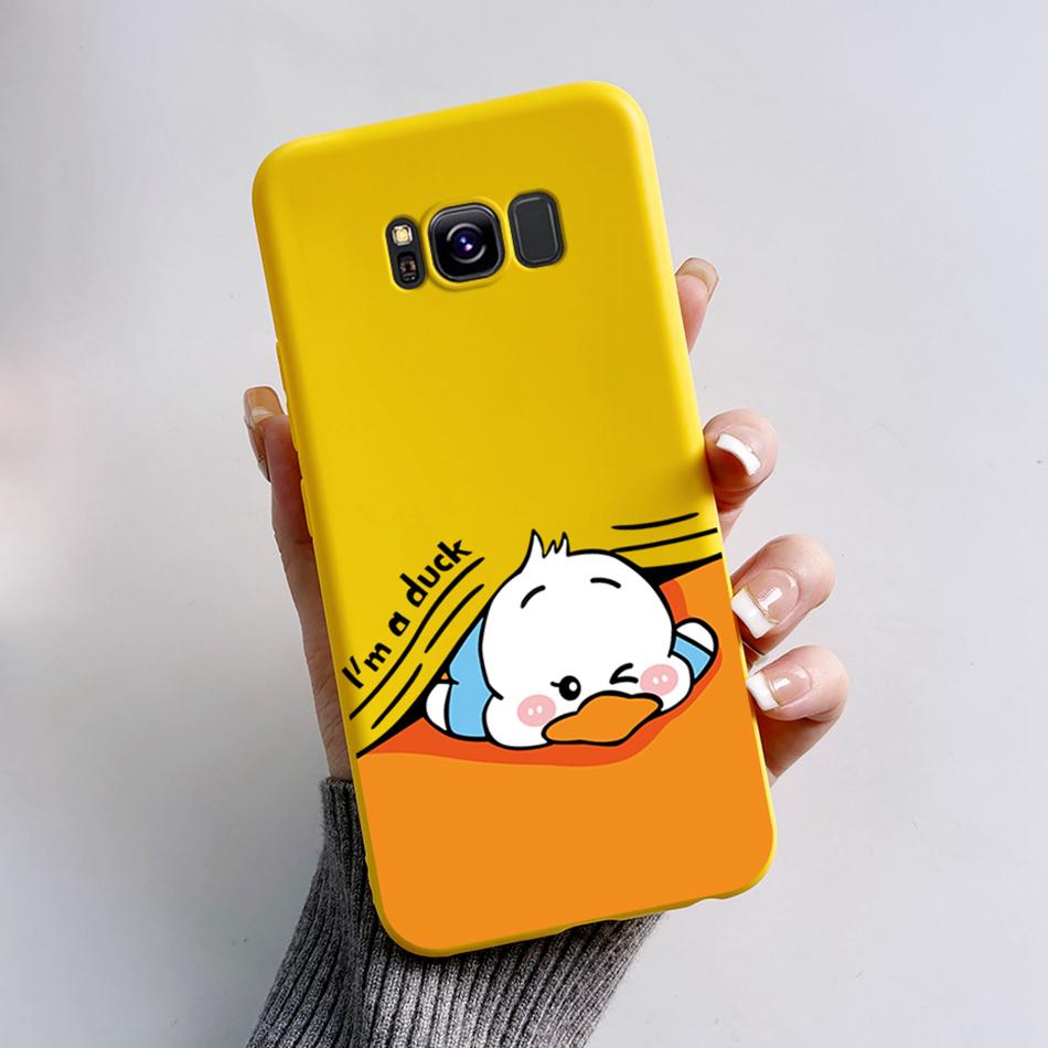 For Samsung Galaxy S8 Plus Case Galaxy S8 Shockproof Back Phone Cases For Samsung S8 GalaxyS8 Plus Cartoon Silicone Cover Bumper