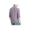 Polo Ralph Lauren Ss24 Xadrez Logotipo Pônei Bordado Manga Longa Camisa Oxford Homem camisas Roxo 710816534-002