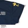 DELSOL X PEANUTS Snoopy Collaboration Short Sleeve Mock Neck Shirt (JP, Alphabet, M, NAVY)