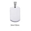 5Pcs Whole Sale 7 Colors Military Tag Men Jewelry Stainless Steel Necklace Pendant High Polished Necklace