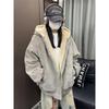 Men's Autumn/Winter Velvet Leather Jacket: High Street, Hong Kong, Japanese Harajuku, Korean Style, Trendy & Loose.