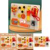 Wooden Music Box Fingertip Gyro Safety Buckle Game Board Children Puzzle Toy For Skill Development