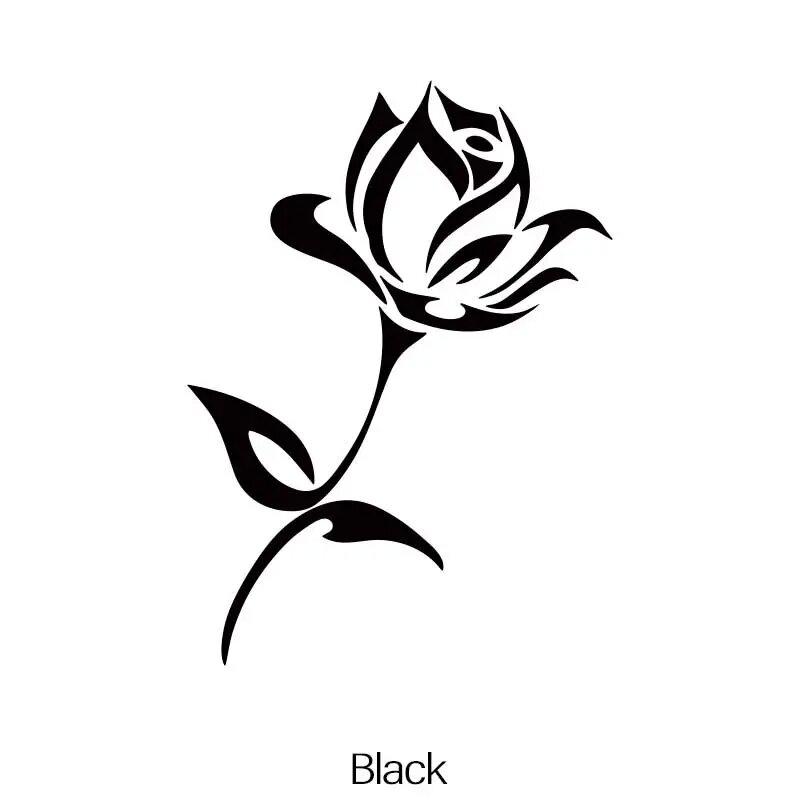 Beautiful Rose Flower Car Sticker - Enhance Your Vehicle's Look with a Waterproof Vinyl Decal!