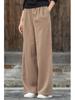 Artistic Spring/Summer Women's Cotton-Linen Wide-Leg Pants, Versatile and Casual