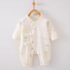 Pure Cotton Newborn Baby Romper 0-3 Months - Unisex Monk Style