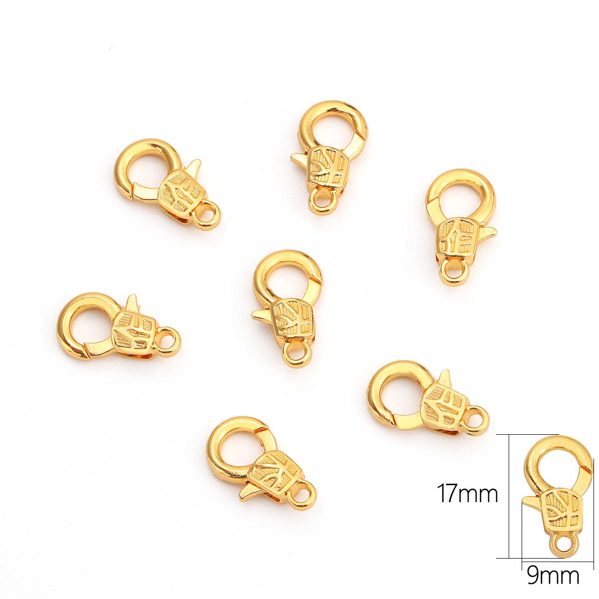 

1/5 шт., застежки-омары из сплава для DIY, ожерелья, браслета, аксессуары для изготовления ювелирных изделий, принадлежности ручной работы 17x9mm 5pcs