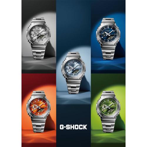 Casio Watch G-Shock [] Metal Bezel Band Model GM-2110D-4AJF Men's Silver