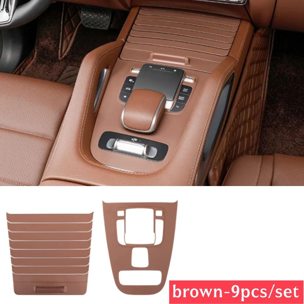 2025 Rejillas de Carreras Calientes Panel de Control Central de Coche Almohadilla Protectora de Silicona Cubierta Decorativa Para Mercedes Benz GLE GLS Clase GLE350/450 G